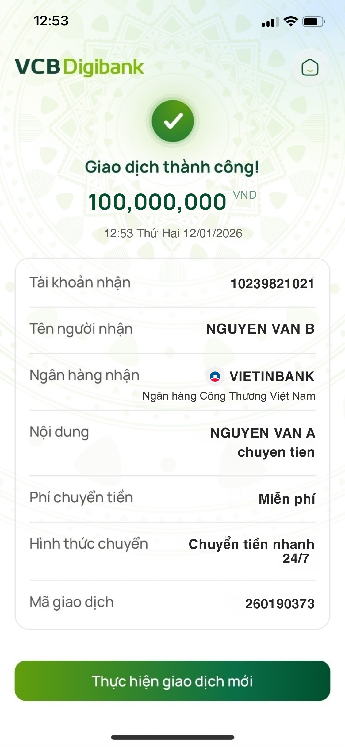 Bill-Vietcombank
